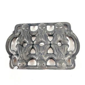 JOHN WRIGHT New Cast Iron Gingerbread Muffin Baking/Chocolate Mold/Pan